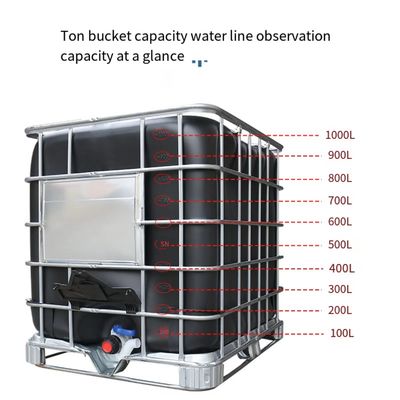 IBC 1000 HDPE Totes αποθήκευσης λίτρου χημικά υγρά εμπορευματοκιβώτια αποθήκευσης