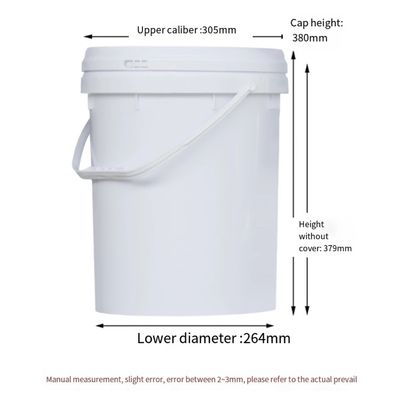 Ανθεκτικό πλαστικό HDPE βαρελιών 20L τυμπάνων χρωμάτων κάδων με την κάλυψη PP