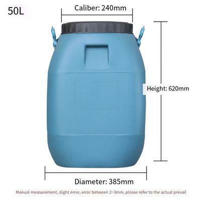 HDPE πλαστικό τύμπανο 50 λίτρου επαναχρησιμοποιήσιμο για τη χημική βιομηχανία ISO9001