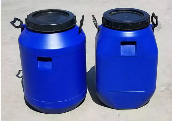60L μπλε πλαστικά βαρέλια τυμπάνων αποθήκευσης τροφίμων με το καπάκι και τη λαβή νημάτων