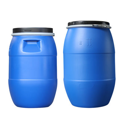 HDPE γύρω από το πλαστικό τύμπανο κάδων βαρελιών 125L ανθεκτικό πλαστικό με το δαχτυλίδι σιδήρου