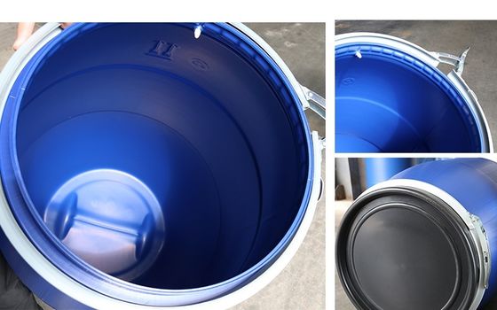 HDPE πλαστικό βαρέλι 30L τυμπάνων - μορφή κυλίνδρων 160L με τη στεφάνη σιδήρου