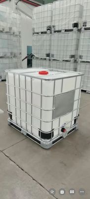 Χημική HDPE IBC πλαστική δεξαμενή άσπρο ISO9001 1 τόνου δεξαμενών τετραγωνική