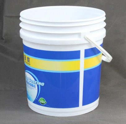 COem/ODM HDPE κάδων χρωμάτων 5 γαλονιού πλαστικός ημι σαφής κάδος χρωμάτων