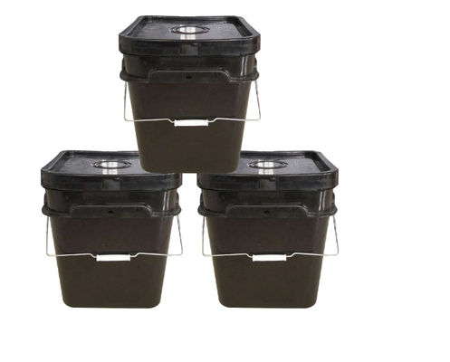 Κυλινδρικό πλαστικό HDPE κάδος τυπωμένο συνήθεια ISO9001 κάδων χρωμάτων 20 λίτρου