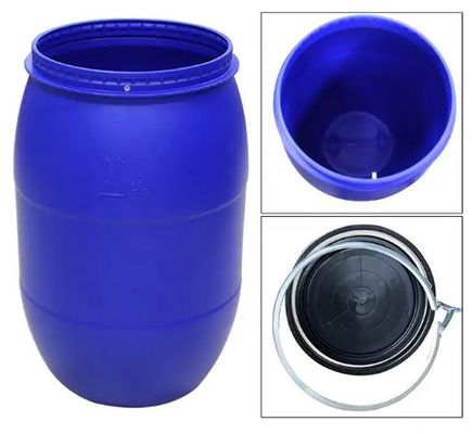 Μπλε πλαστικό HDPE τροφίμων αποθήκευσης βυτίο 394*880mm βαρελιών τυμπάνων ανοικτό τοπ