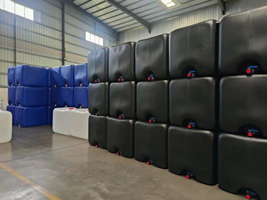 1000 λίτρα IBC Ζυγισμένο χάλυβα εξωτερικό κλουβί και μαύρο εσωτερικό δοχείο για τη χημική βιομηχανία