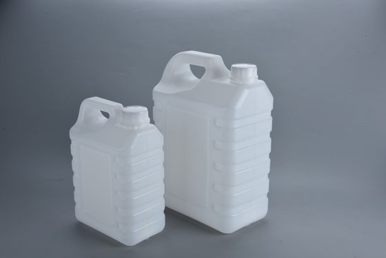 2.5L λευκό HDPE πλαστικό δοχείο Jerry με στενή κεφαλή και καπάκι βίδας για προσαρμογή