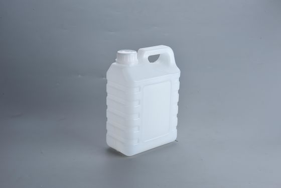 2.5L λευκό HDPE πλαστικό δοχείο Jerry με στενή κεφαλή και καπάκι βίδας για προσαρμογή